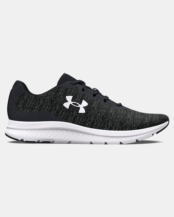 Men's UA Charged Impulse 3 Knit Running Shoes in Black image number 0
